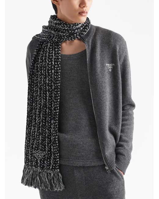 Prada Sweater Met Geborduurd Logo in het Gray voor heren