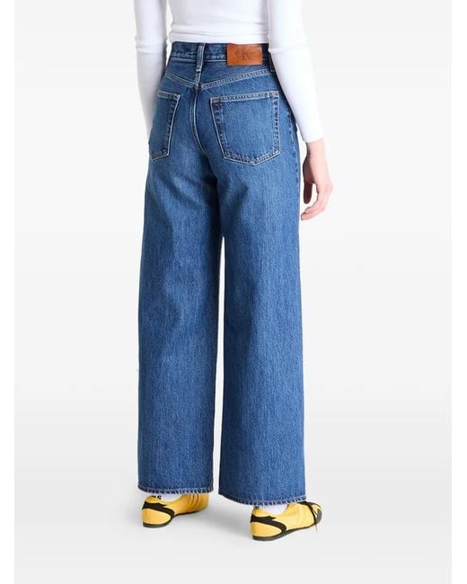 Calvin Klein Blue High-Waisted Jeans