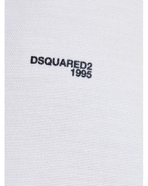 Camisa Con Botones DSquared² de hombre de color White