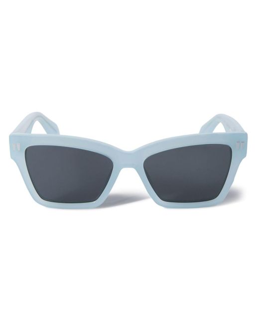 Off-White c/o Virgil Abloh Blue Cincinnati Rectangle-frame Sunglasses for men
