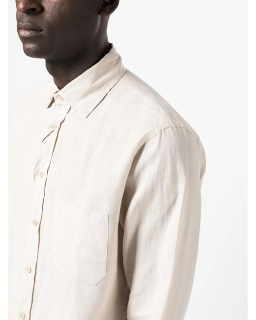 Sease Button-Up Overhemd in het White voor heren