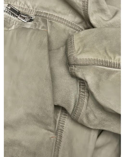 Rick Owens Natural Bauhaus Flight Bomber Jacket for men