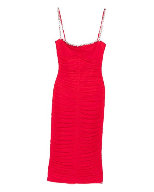 Nissa Jurk Verfraaid Met Kristallen in het Red