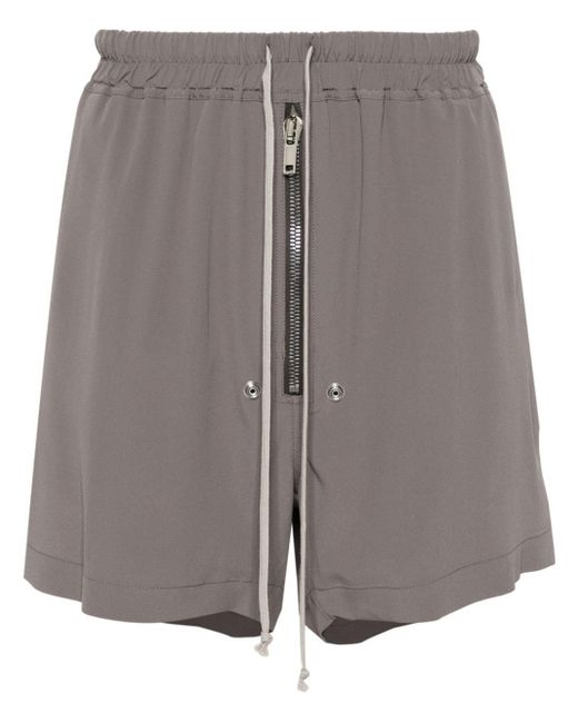 Rick Owens Bela Crêpe Shorts in het Gray voor heren