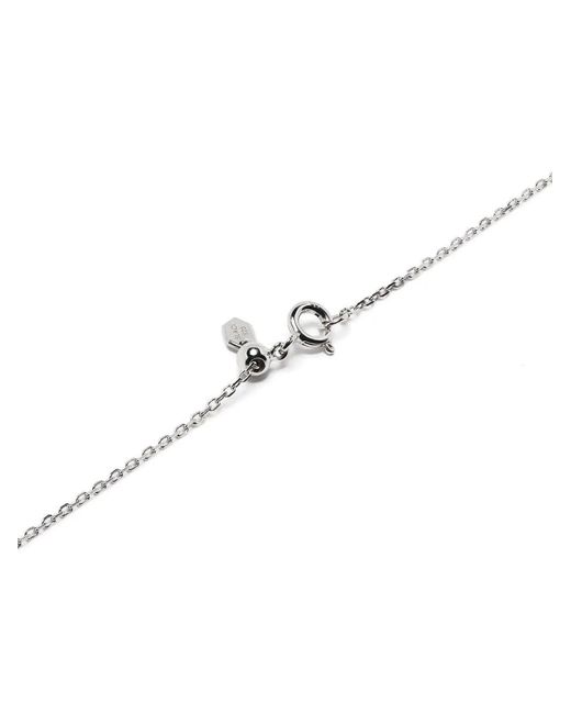 Maria Black White Twister Rhodium Plating Necklace