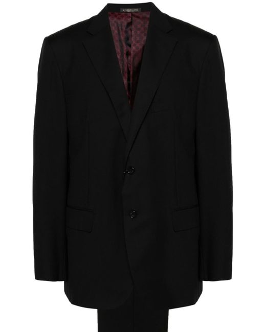 Corneliani Black Mini-check Single-breasted Suit for men