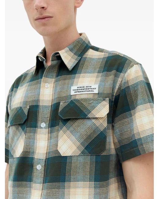 Thisisneverthat Green Ombre Shirt for men
