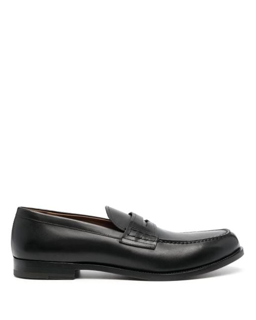 Fratelli Rossetti Penny Leren Loafers in het Black voor heren