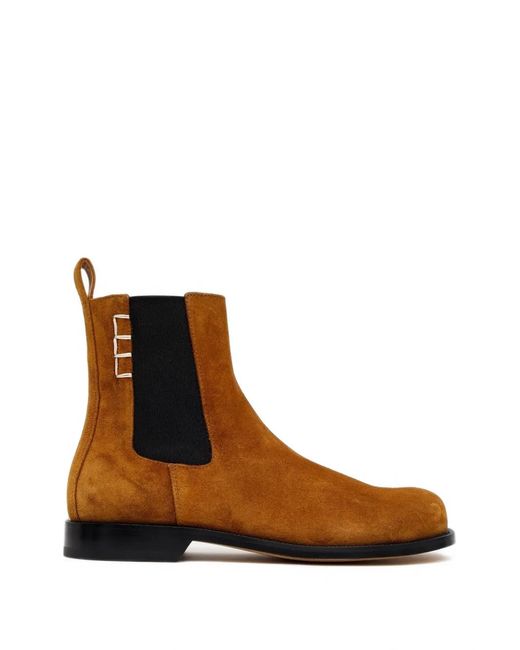 J.W. Anderson Brown Chelsea Suede Boots for men