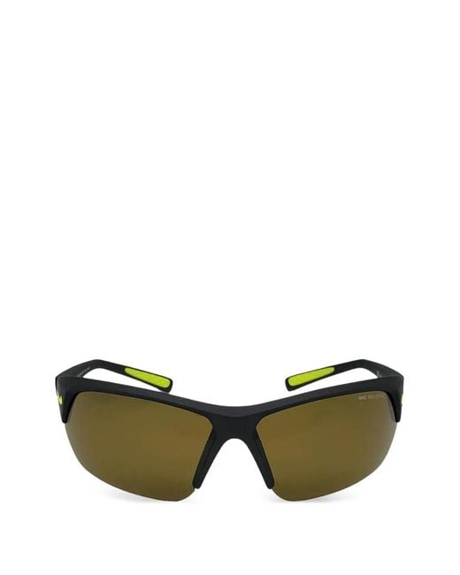 Nike Green Skylon Ace Geometric-Frame Sunglasses for men