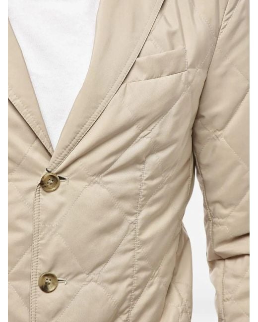 Corneliani Natural Quilted Blazer for men