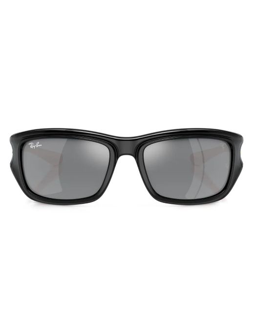 Ray-Ban Gray Gradient-Lenses Rectangle-Frame Sunglasses