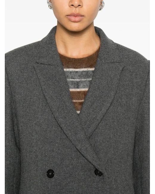 Abrigo con doble botonadura Jucca de color Gray