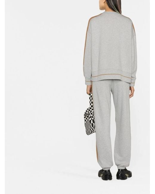 Palm Angels Gray Angels Logo-Embroidered Track Pants