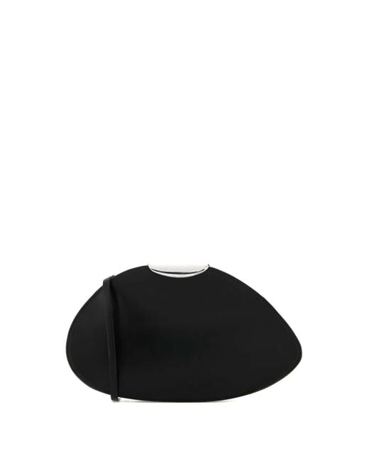 Bolso de mano con solapa curva Benedetta Bruzziches de color Black