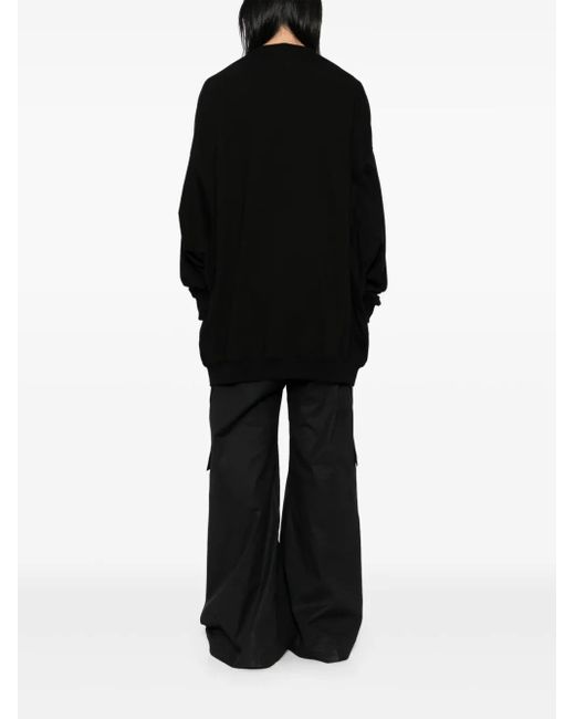 Rick Owens Black Splintered Peter Sweatshirt for men