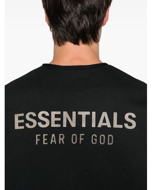 Fear Of God Black Logo-Print Sweatshirt for men