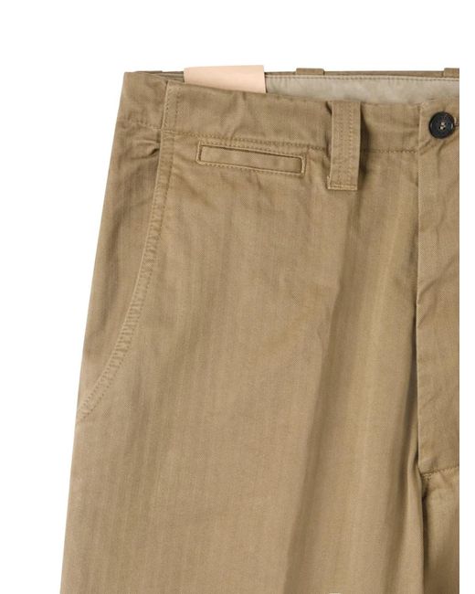 Fortela Green Thomas Button-Cuff Chino Trousers for men