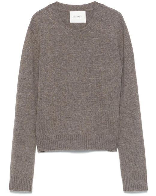 Lisa Yang Gray Mable Sweater