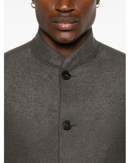 Harris Wharf London Brown Nehru Jacket for men