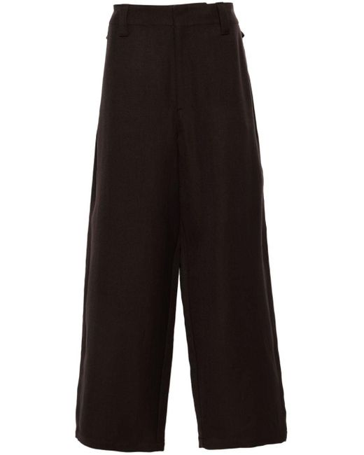 Pantalones Maxi ajustados Lemaire de hombre de color Black
