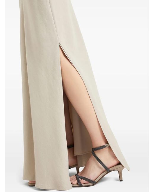 Brunello Cucinelli バイアスカット マキシスカート White