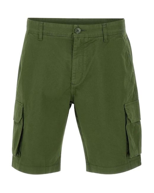 Sun 68 Green Cargo Shorts for men