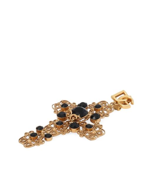 Dolce & Gabbana クロス ドロップ ピアス Metallic