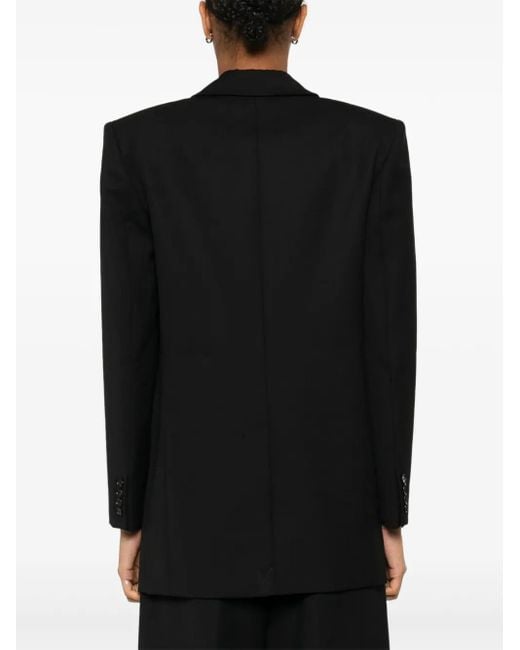Anine Bing Black Single-Breasted Blazer
