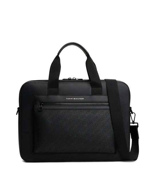 Pochette D'Ordinateur À Fermeture Zippée Tommy Hilfiger pour homme en coloris Black