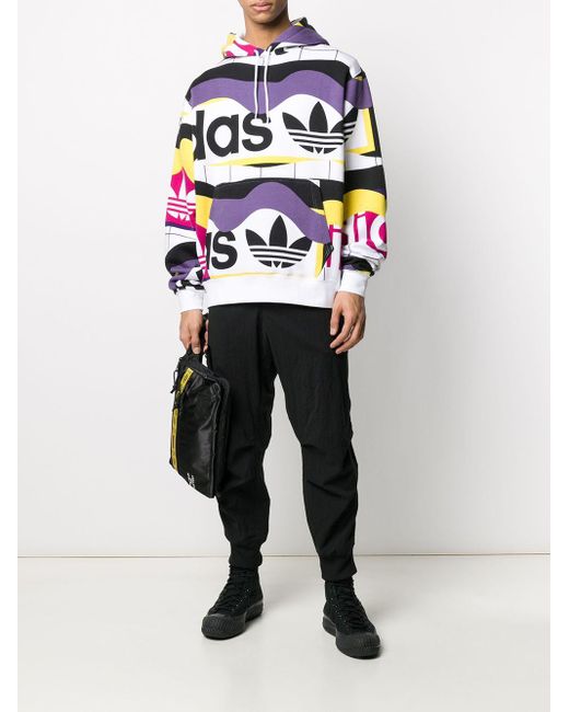 adidas print hoodie