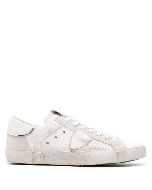 Baskets Paris À Patch Logo Philippe Model pour homme en coloris White