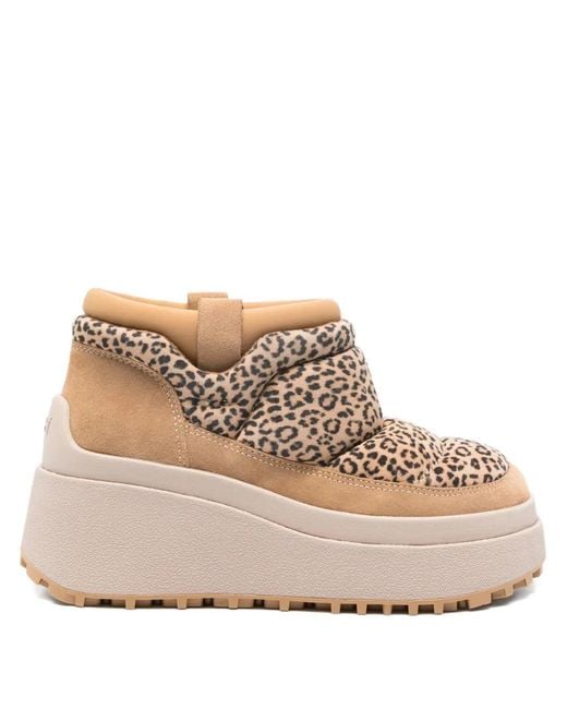 Ash Natural 70Mm Onyx Leopard-Print Platform Boots