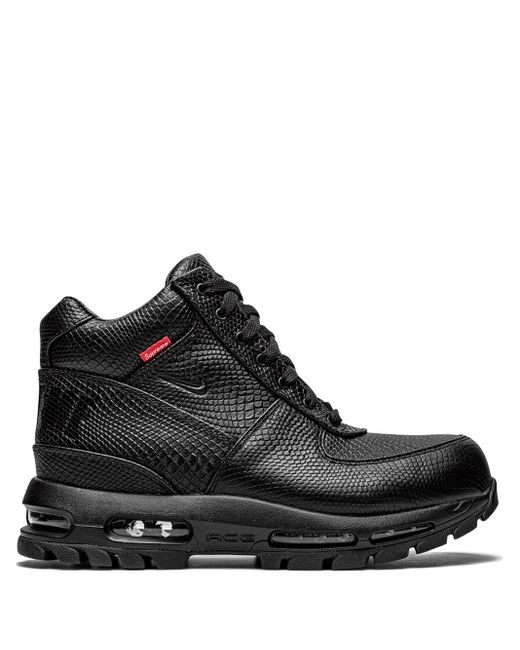 Nike Leather X Supreme Air Max Goadome Boots in Black for Men | Lyst