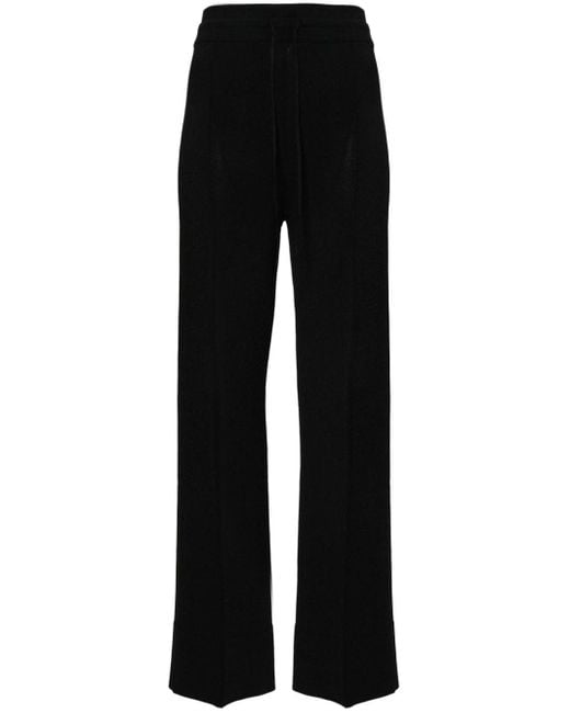 Pantalon droit à détails de coutures Ermanno Scervino en coloris Black