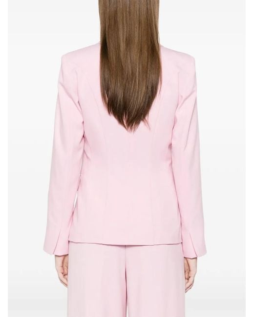 Marella Pink Pocket Single-Breasted Blazer