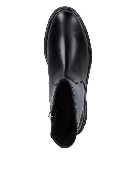 Gant Black Zip Lug-Sole Boots