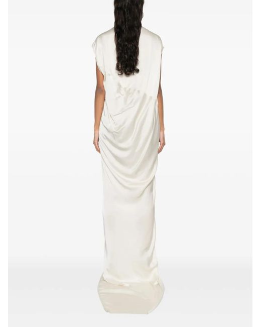 Rick Owens White Edfu T Maxikleid