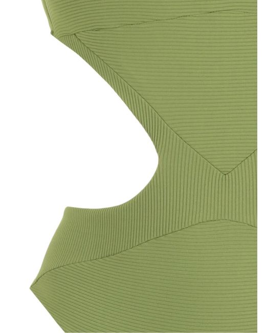 Amir Slama Strapless Badpak in het Green
