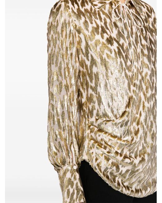 Blusa Luella con estampado de leopardo Jonathan Simkhai de color Natural