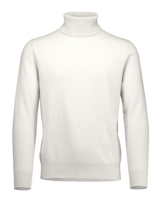 メンズ Allude タートルネック セーター White