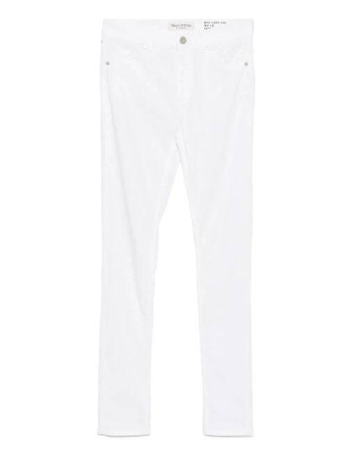 Marc O' Polo White Five-Pocket Trousers