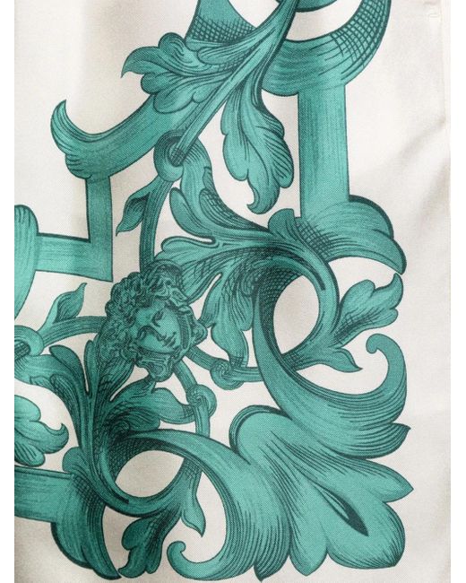 Versace Green Silk Shorts for men