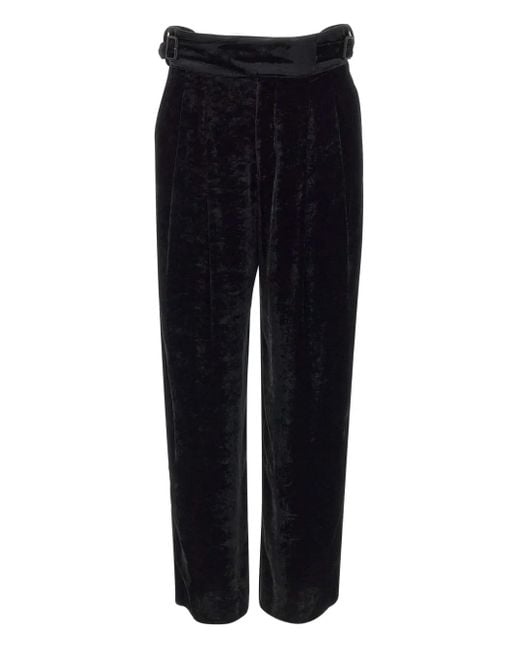 Pantaloni Con Fibbia di Emporio Armani in Black da Uomo
