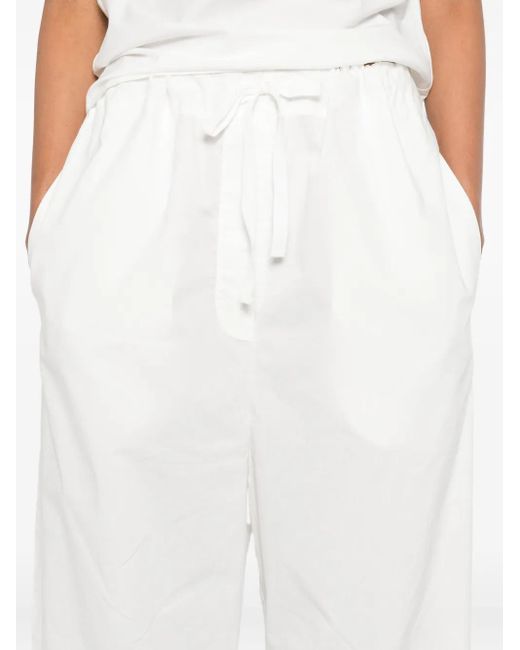 Pantalones Uma con cordón Paris Georgia de color White