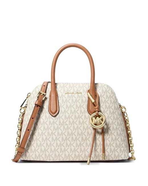 Michael Kors Natural Medium Freddie Monogram-Print Tote Bag