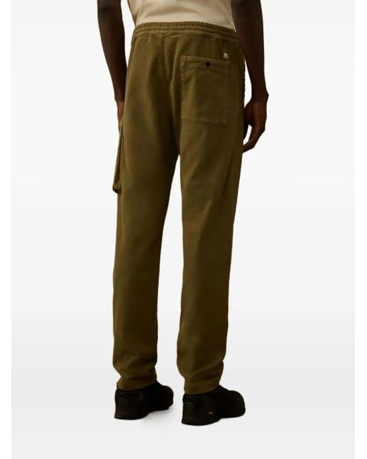C P Company Green Cotton Trousers for men