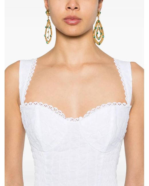 Vestido corto Sunil Charo Ruiz de color White