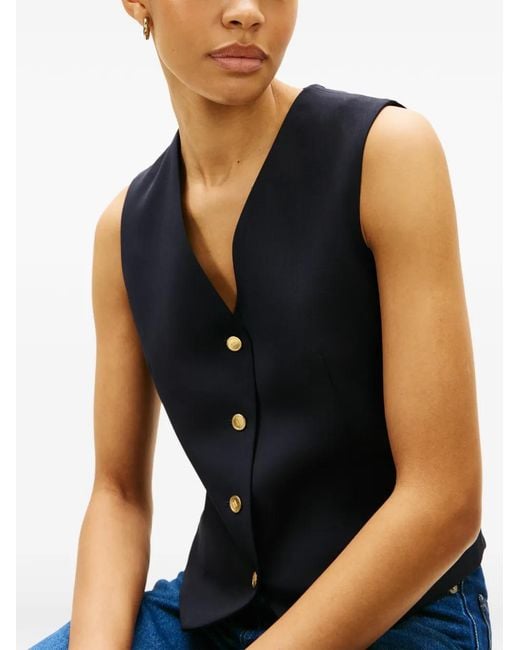 Chaleco Timeless Con Botones Tommy Hilfiger de color Blue