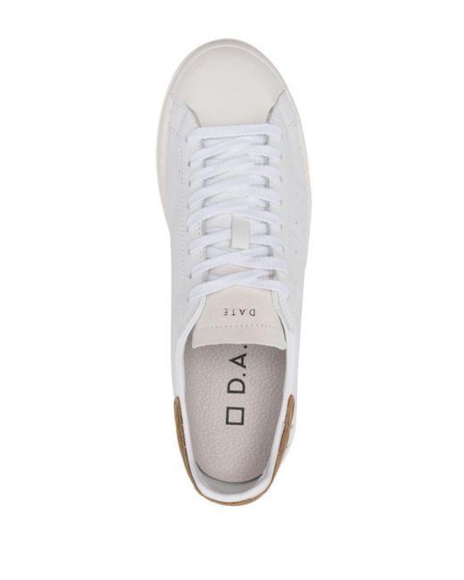 Date White Base Low-top Sneakers for men